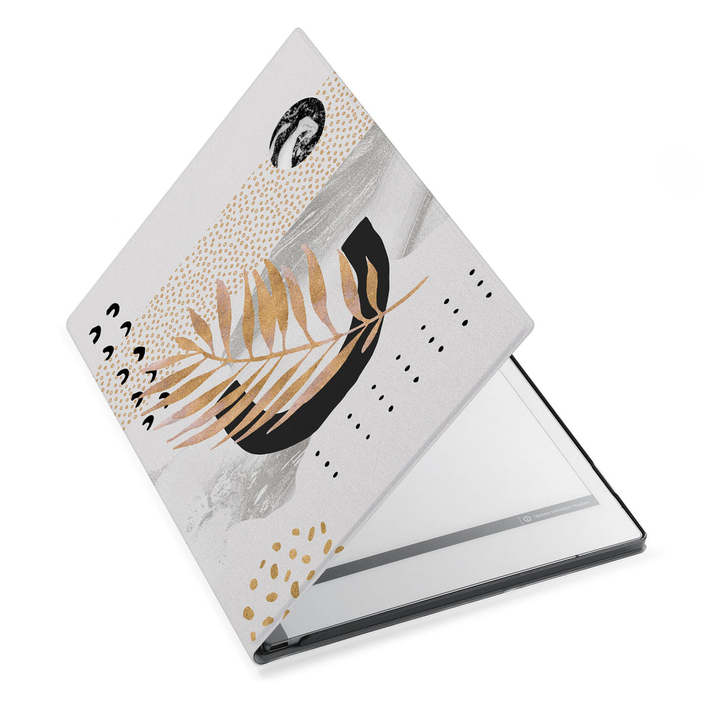 The Personalized VistaCase reMarkable Pen Holder CasewithMarble Flower design adds a touch of elegance to your device.