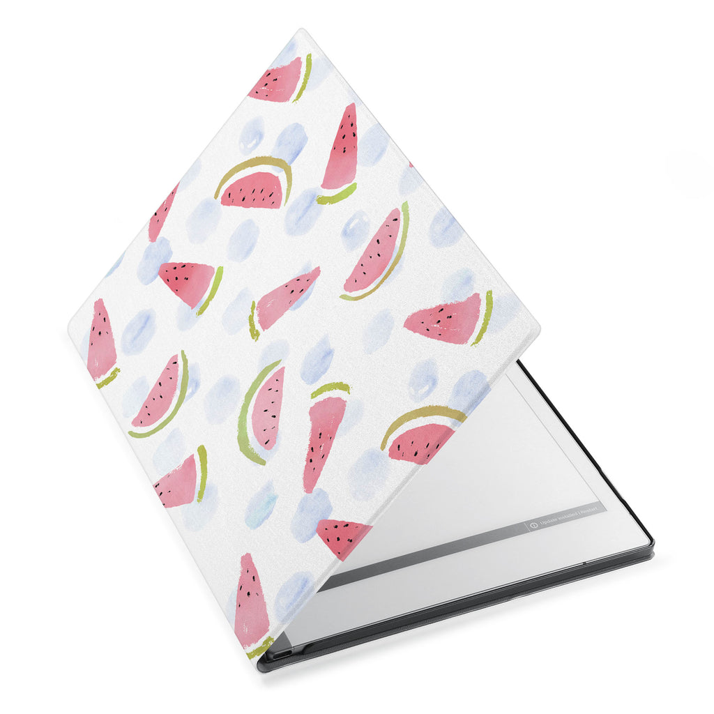 The Personalized VistaCase reMarkable Pen Holder CasewithFruit Red design adds a touch of elegance to your device.