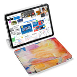 the VistaCase Personalized iPad Slim Fit Case with Splash design,  Designed with convenience in mind, the case automatically wakes your iPad when opened and puts it to sleep when closed.