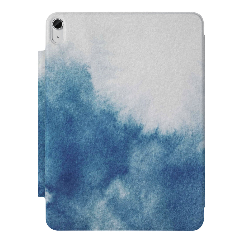 the VistaCase Personalized iPad Slim Fit Case with Abstract Ink Painting design,  Crafted with a durable fabric exterior and a soft interior lining.
