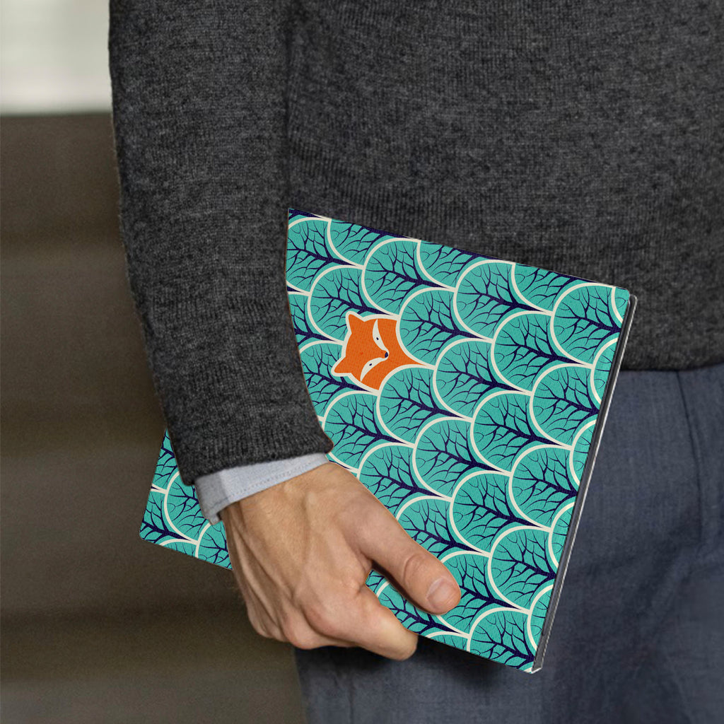 A business man holds Personalized VistaCase reMarkable Pen Holder Case with Fox Fun design