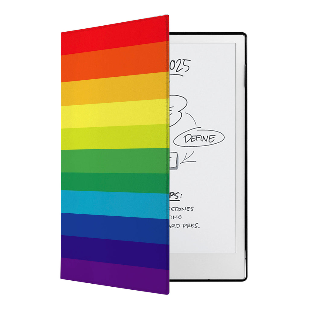 swap - The Personalized VistaCase reMarkable Pen Holder Case is adorned with a vibrant and intricately detailed Rainbow design