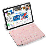 the VistaCase Personalized iPad Slim Fit Case with Baby design,  Designed with convenience in mind, the case automatically wakes your iPad when opened and puts it to sleep when closed.