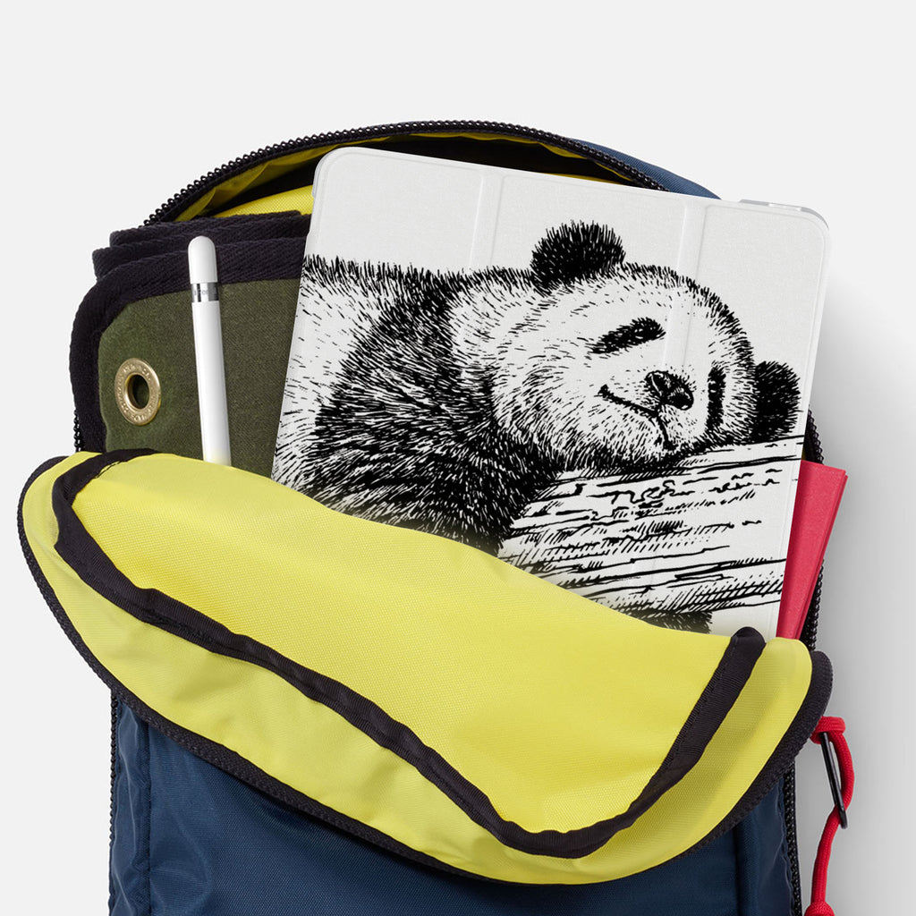iPad SeeThru Casd with Cute Animal Design has Secure closure