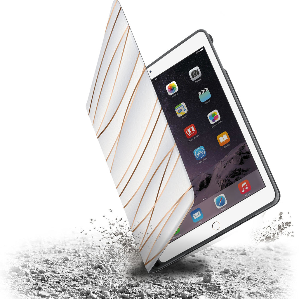 Drop protection from the personalized iPad folio case with Luxury design