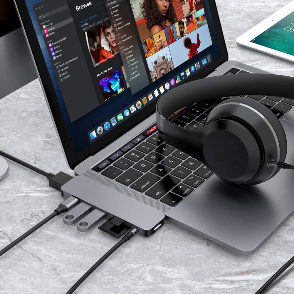 USB-C 7-in-1 Hub with 4K HDMI for Macbook