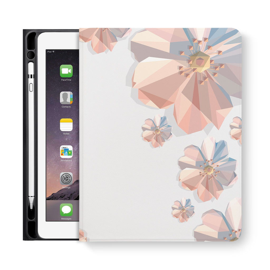 frontview of personalized iPad folio case with 4 design