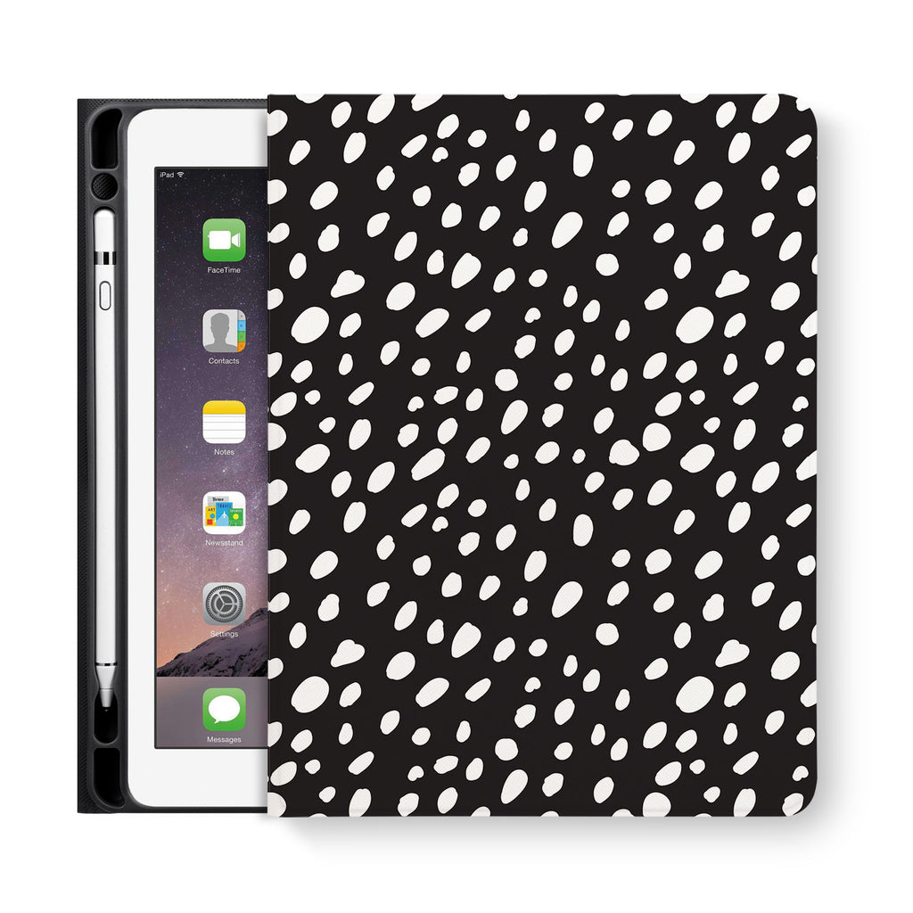 frontview of personalized iPad folio case with 1 design