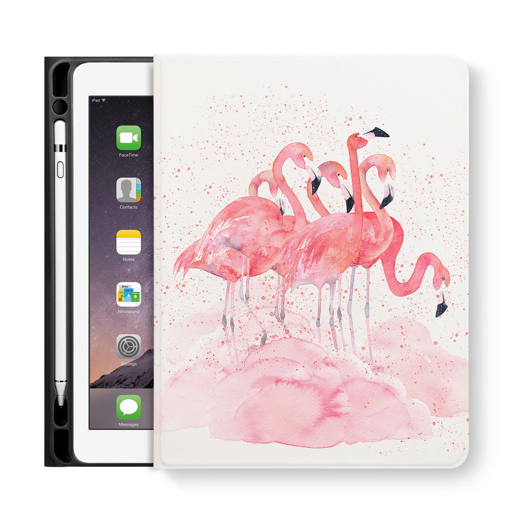 frontview of personalized iPad folio case with 4 design