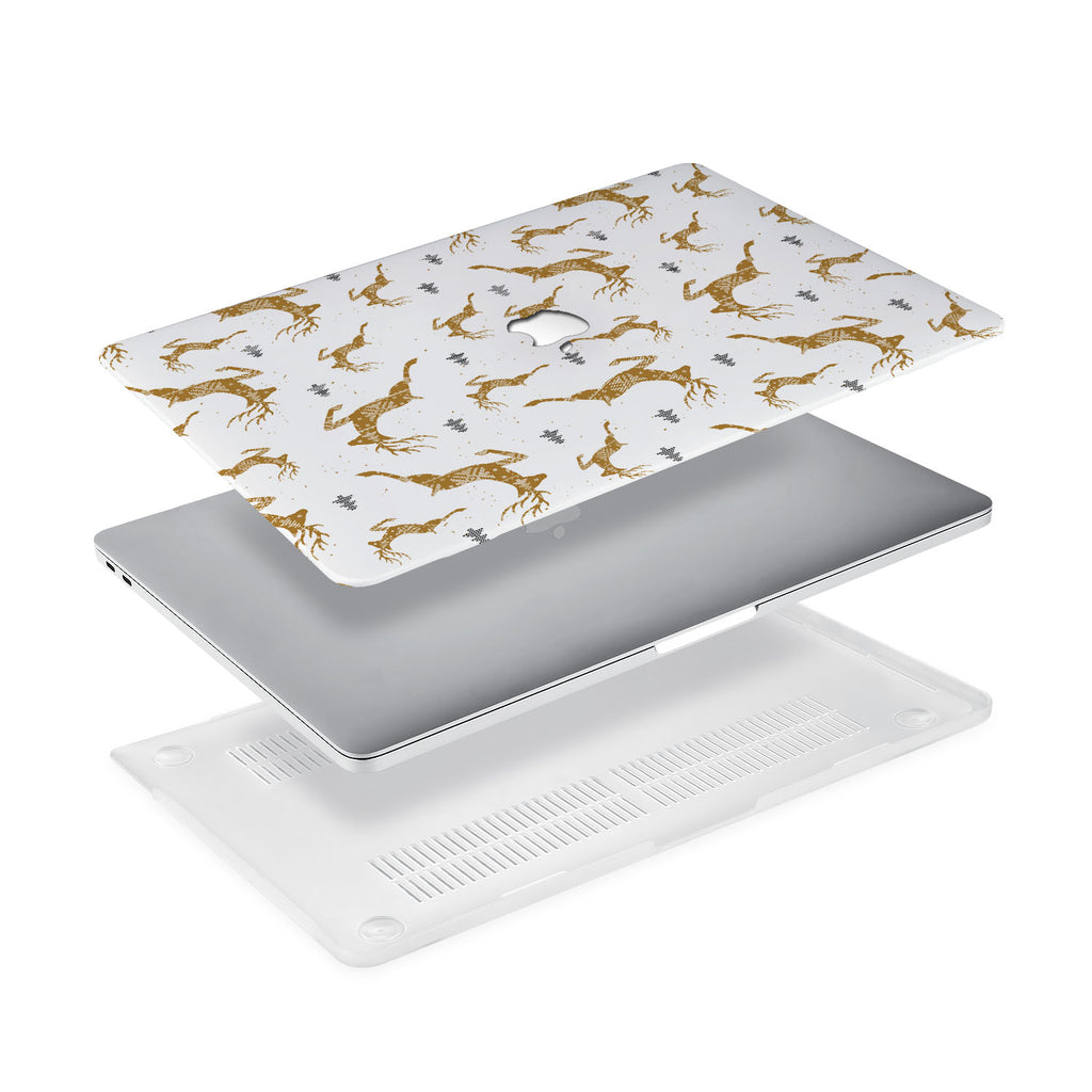 Ultra-thin and lightweight two-piece hardshell case with Christmas design is easy to apply and remove - swap