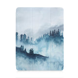 front view of personalized iPad case with pencil holder and Nature Beauty design