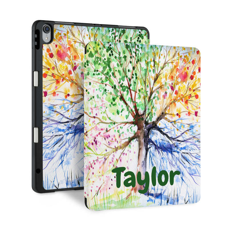 iPad Trifold Case - Watercolor Flower
