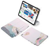  the VistaCase Personalized iPad Slim Fit Case with Marble Art design,  Made to order, you can personalize it further by adding a monogram or your signature to the design, making it the perfect personalized gift.