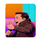 front view of personalized Kobo case with Elon Musk SpaceX design