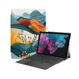 the Hero Image of Personalized Microsoft Surface Pro and Go Case with Colorful Mountain design