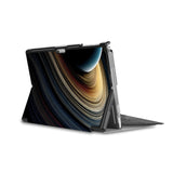 the back side of Personalized Microsoft Surface Pro and Go Case in Movie Stand View with Universe design - swap