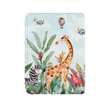 the front side of Personalized Microsoft Surface Pro and Go Case with Rainforest Animals design