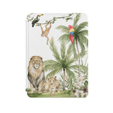 the front side of Personalized Microsoft Surface Pro and Go Case with Rainforest Animals design