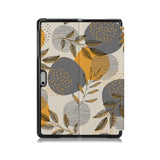 the back side of Personalized Microsoft Surface Pro and Go Case with Leaves design