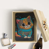 Personalized Samsung Galaxy Tab Case with Cute Cat design in a gift box