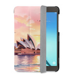 auto on off function of Personalized Samsung Galaxy Tab Case with Australia Oil Painting design - swap
