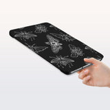 a hand is holding the Personalized Samsung Galaxy Tab Case with Animal Skeleton design