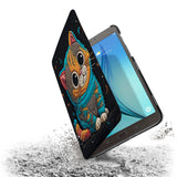 the drop protection feature of Personalized Samsung Galaxy Tab Case with Cute Cat design