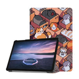 Personalized Samsung Galaxy Tab Case with Sushi Cats design provides screen protection during transit