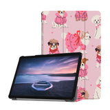 Personalized Samsung Galaxy Tab Case with Lovely Dog design provides screen protection during transit