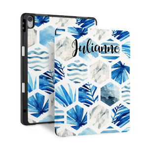 iPad Trifold Case - Geometric Flower