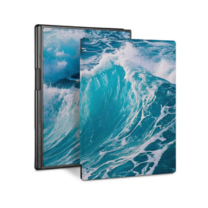 Vista Case reMarkable Folio case with Sea Waves Design perfect fit for easy and comfortable use. Durable & solid frame protecting the reMarkable 2 from drop and bump.