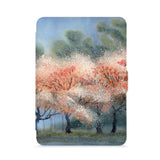 front view of personalized kindle paperwhite case with Landscape design