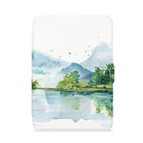 front view of personalized kindle paperwhite case with Landscape design