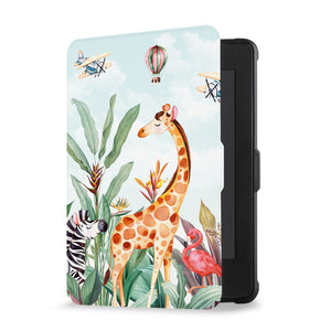 kindle foilo case with Rainforest Animals design, Opens and closes just like a book to wake your Kindle or put it to sleep - swap