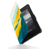 Reinforced rubber bumpers on the corners to protect your Kindle Paperwhite kindle case with Abstract Painting design