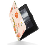 Reinforced rubber bumpers on the corners to protect your Kindle Paperwhite with Spring design