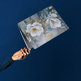 personalized microsoft laptop case features a lightweight two-piece design and Flower Art print