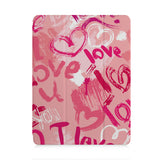 front and back view of personalized iPad case with pencil holder and 03 design