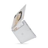 iPad SeeThru Casd with Marble Flower Design  Drop-tested by 3rd party labs to ensure 4-feet drop protection