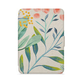 front view of personalized kindle paperwhite case with Pink Flower design - swap