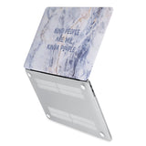 hardshell case with Positive design has rubberized feet that keeps your MacBook from sliding on smooth surfaces