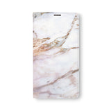 Front Side of Personalized Samsung Galaxy Wallet Case with Marble2 design