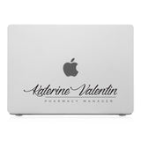 MacBook Case - Signature with Occupation 07