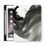 frontview of personalized iPad folio case with 6 design