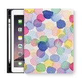 frontview of personalized iPad folio case with 7 design