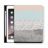 frontview of personalized iPad folio case with 2 design