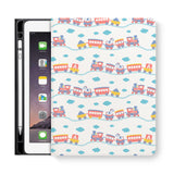 frontview of personalized iPad folio case with 2 design