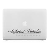 MacBook Case - Signature with Occupation 07