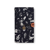 the front top view of midori style traveler's notebook with 4 design