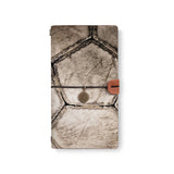 the front top view of midori style traveler's notebook with 2 design